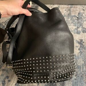 Burberry leather studded bag!